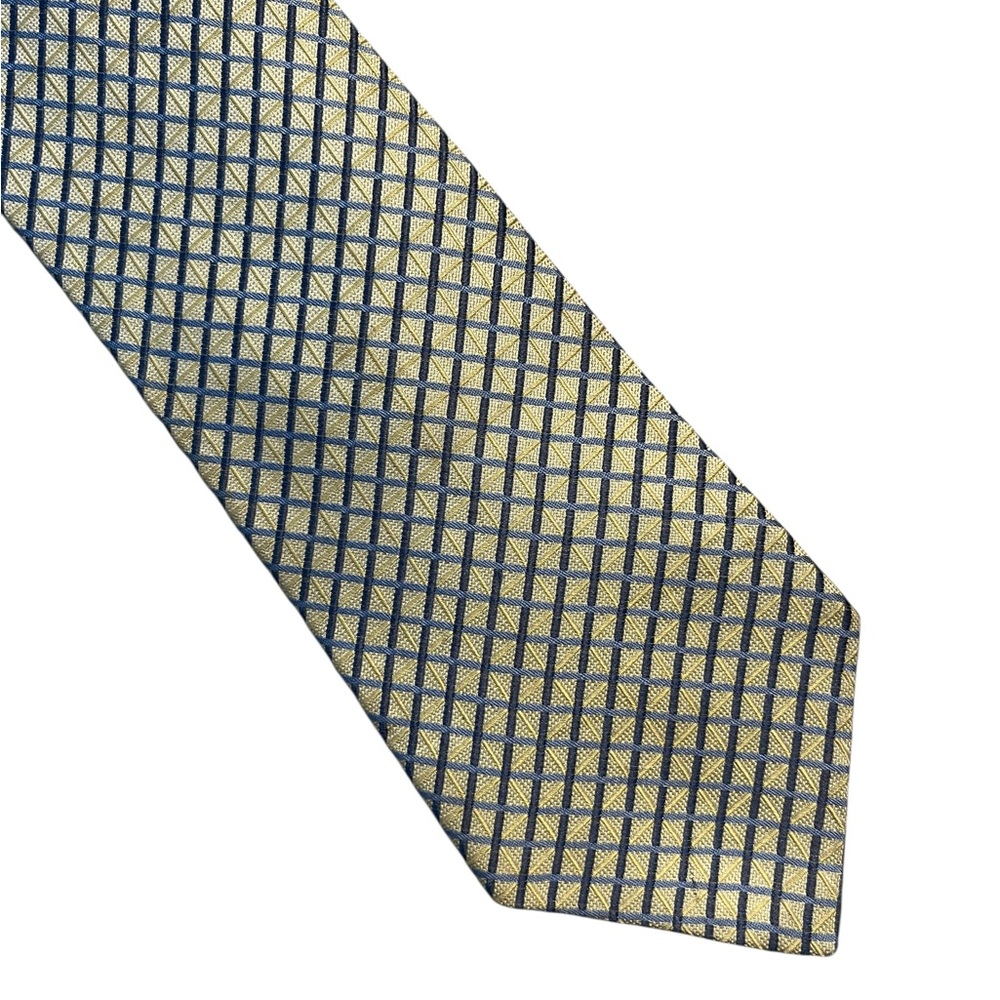 Tommy Hilfiger Geometric Checkered Silk Necktie